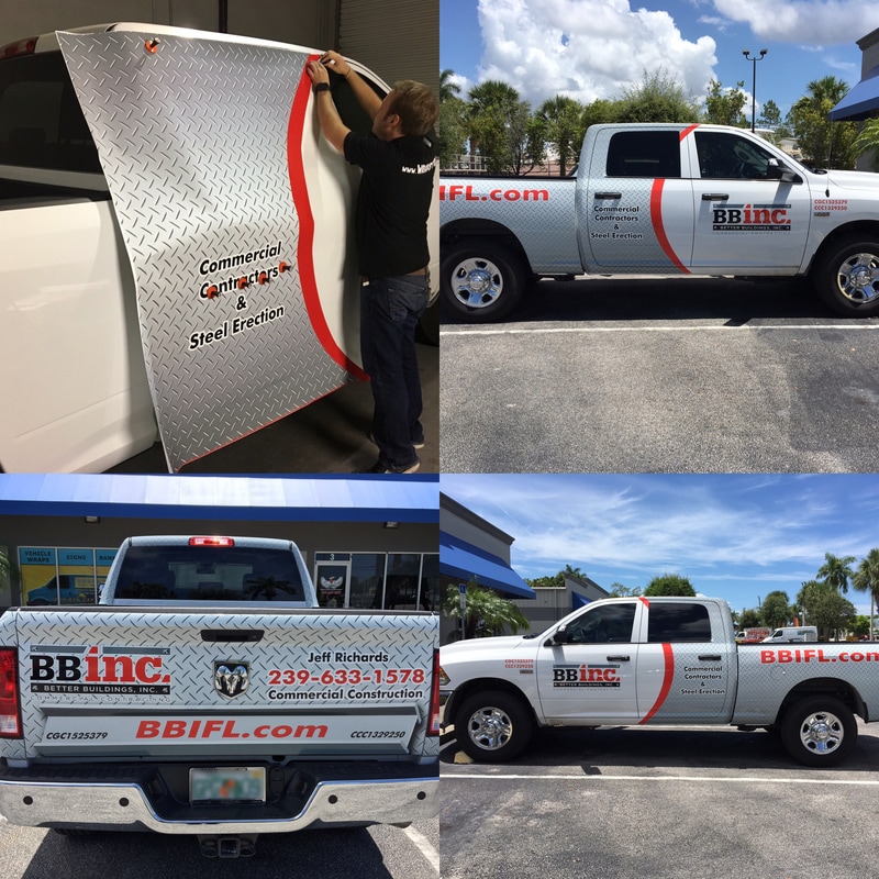 Vehicle wraps Fort Myers Cape Coral Naples Florida Better Buildings Inc