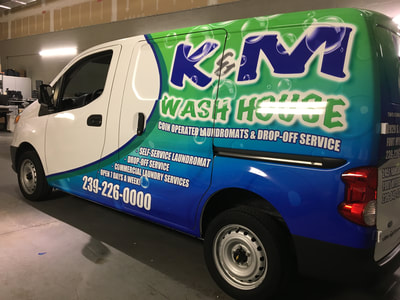 Vehicle wraps and custom cut graphics for your company or business. Located in Fort Myers, Florida